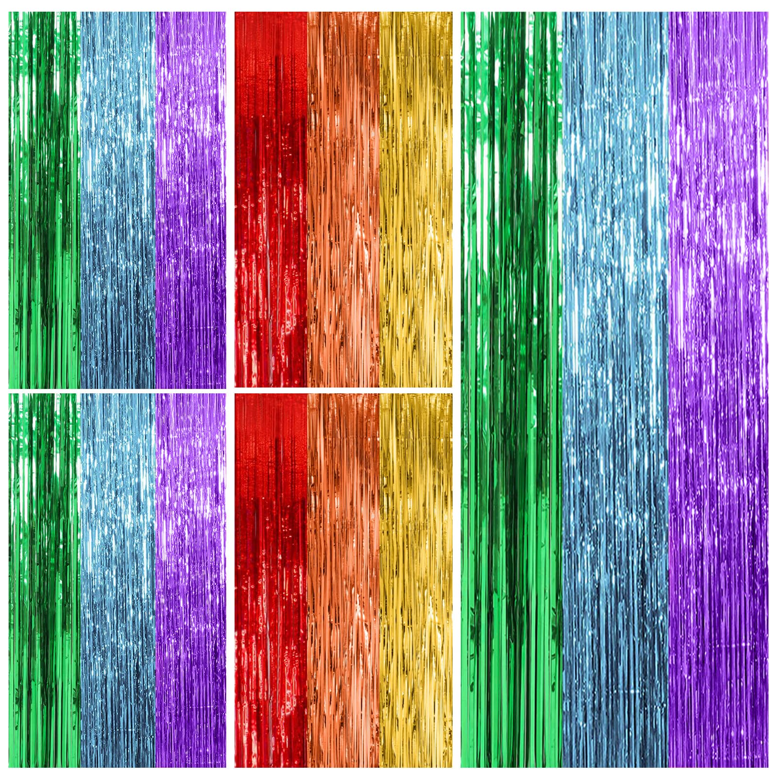 Foil Fringe Backdrop Curtain