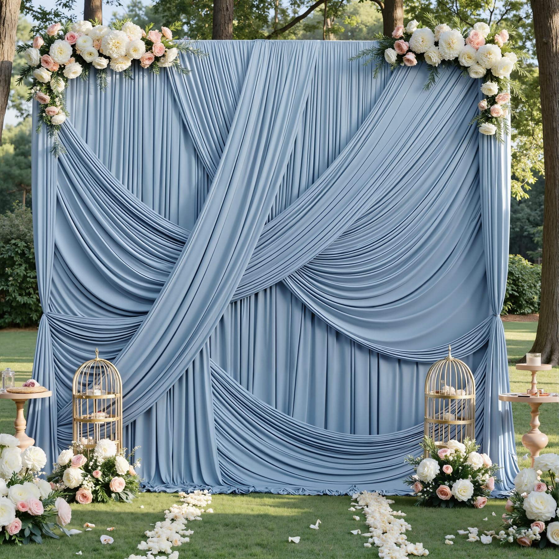 12 ft Backdrop Curtains for Weddings, Birthdays and Photos