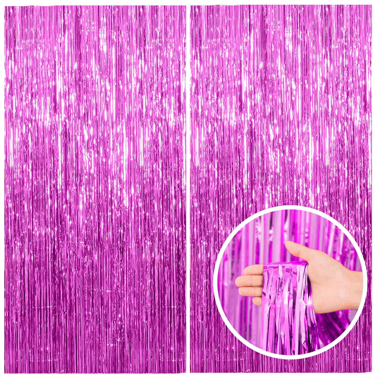 Foil Fringe Backdrop Curtain
