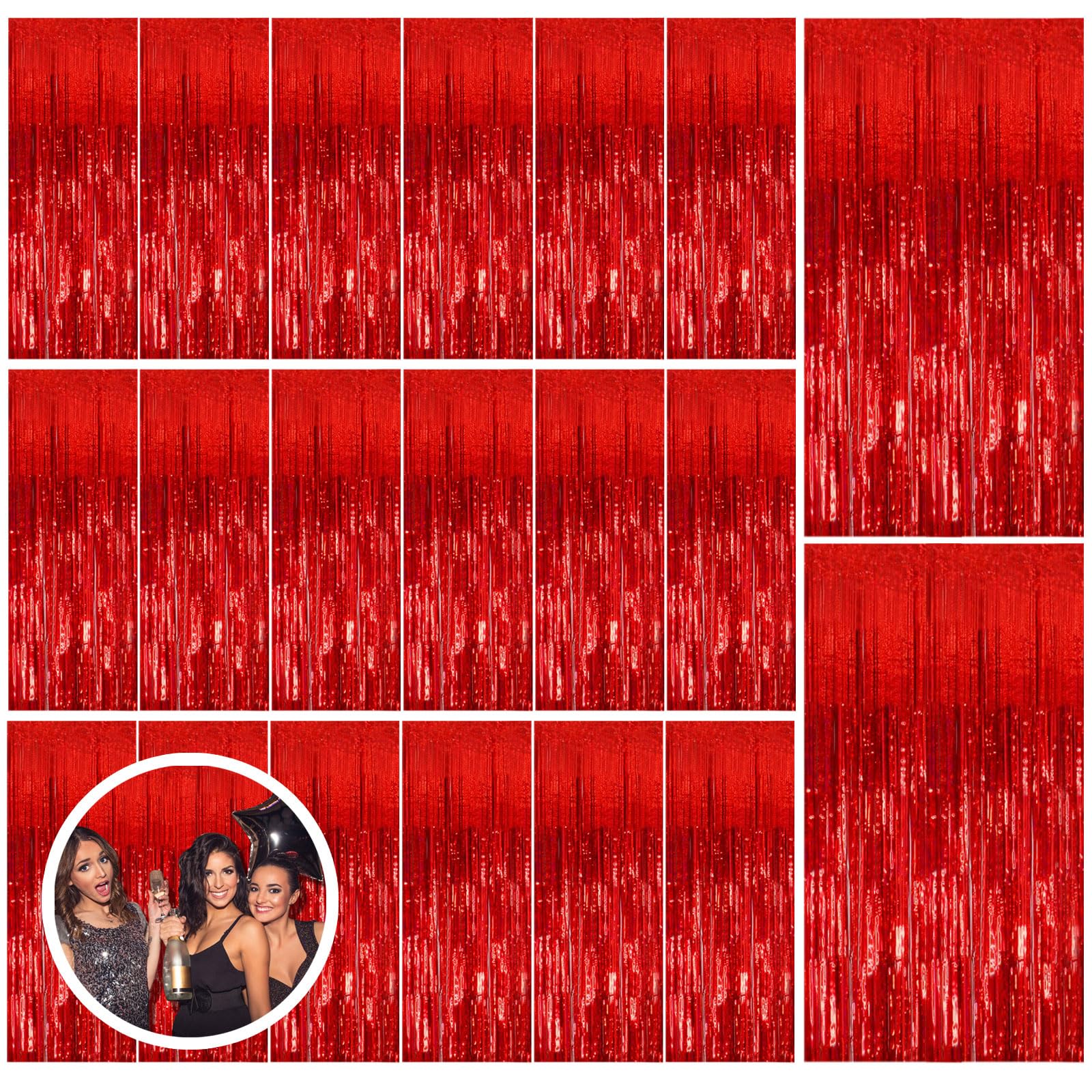 Foil Fringe Backdrop Curtain