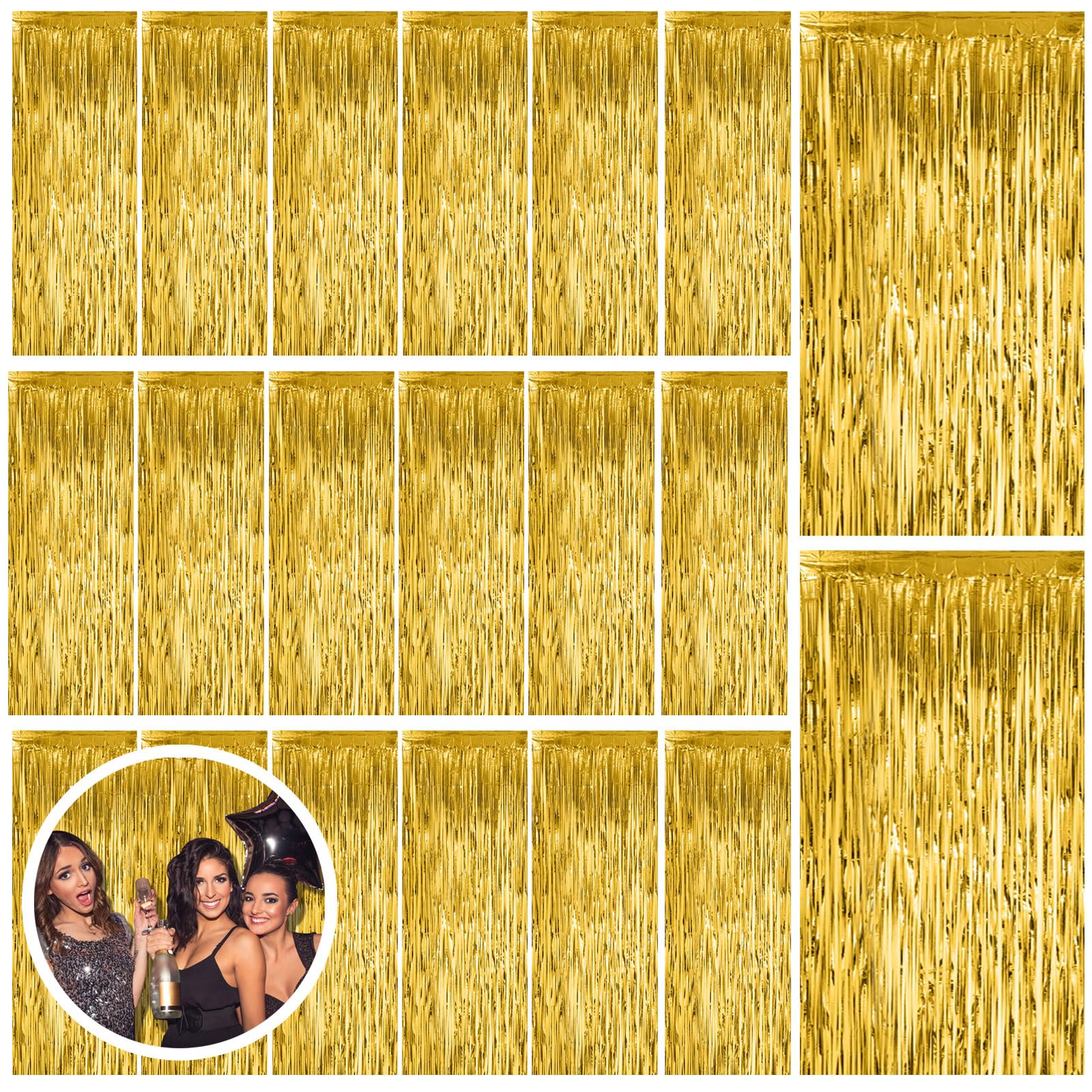 Foil Fringe Backdrop Curtain