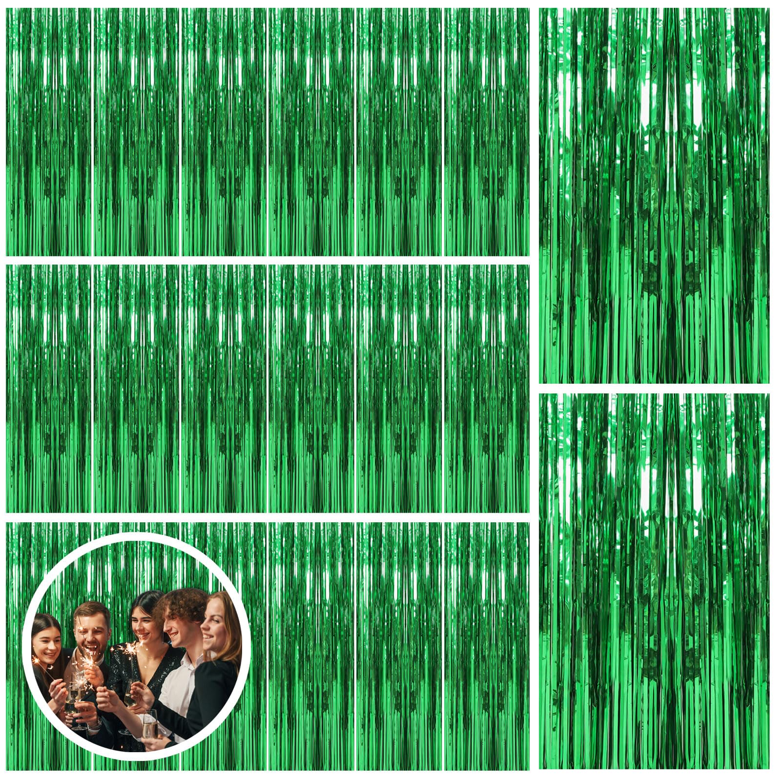Foil Fringe Backdrop Curtain