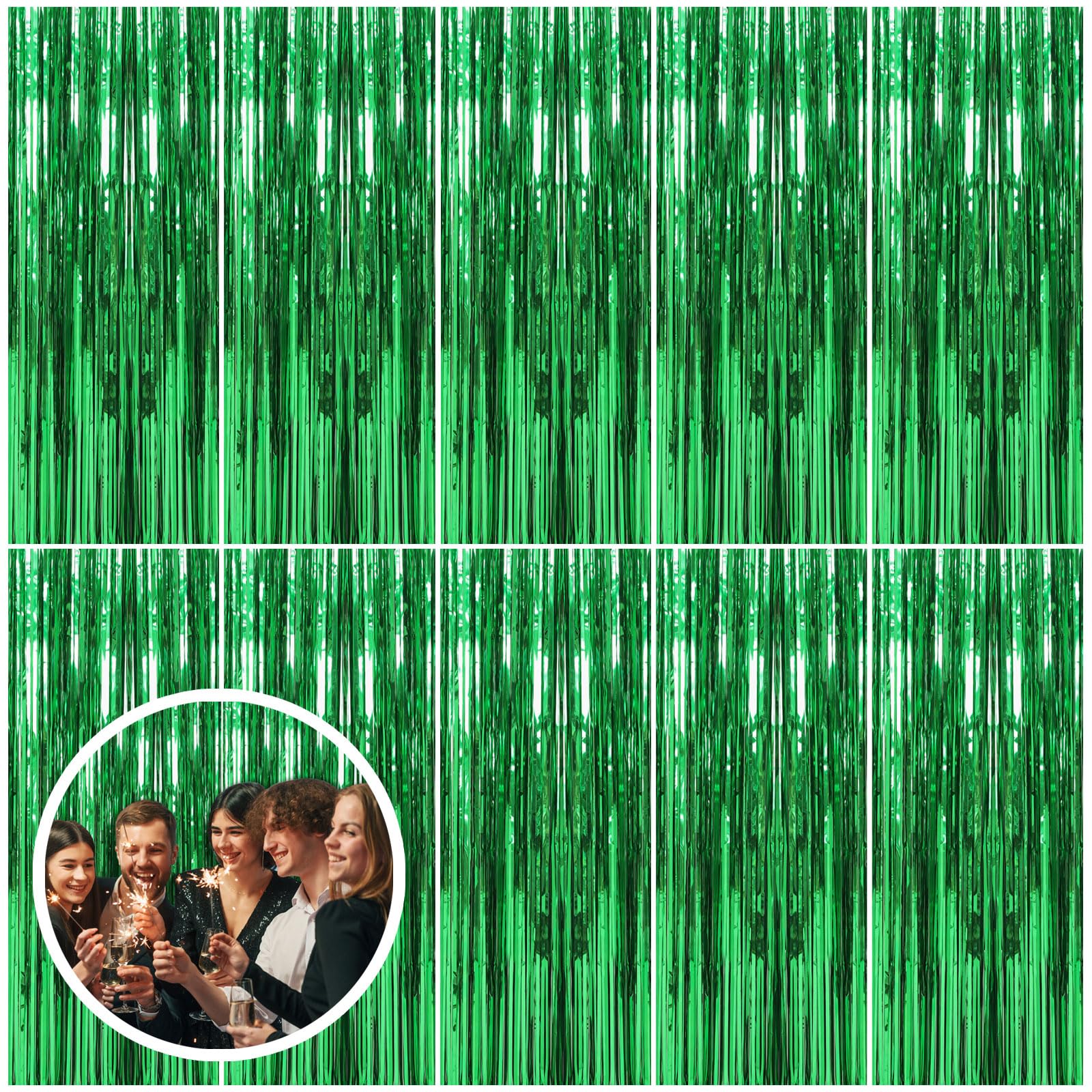 Foil Fringe Backdrop Curtain