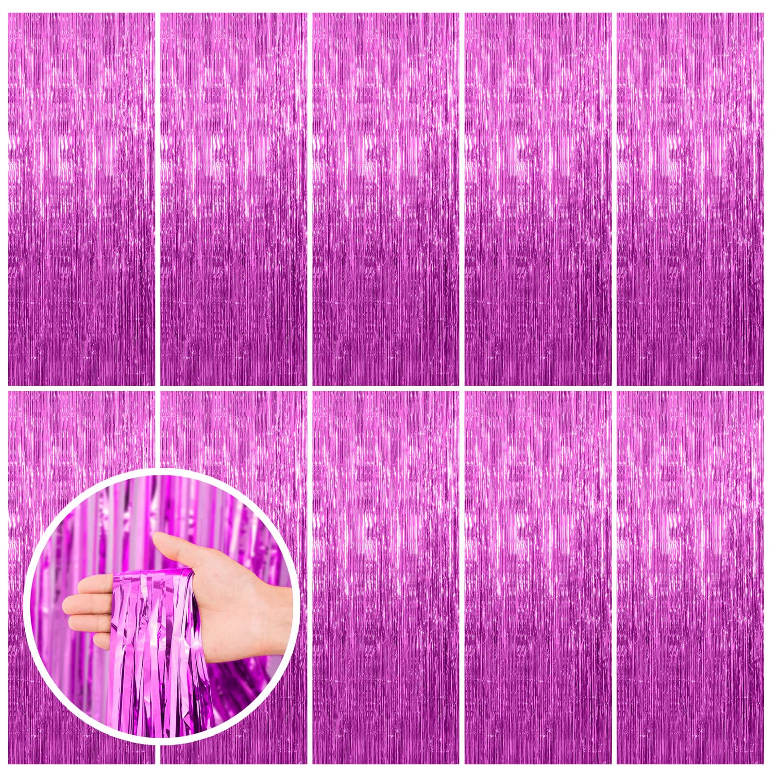 Foil Fringe Backdrop Curtain