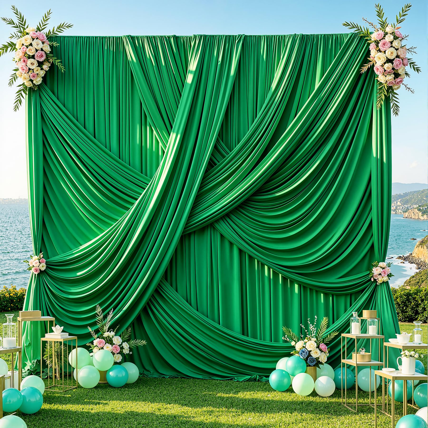 12 ft Backdrop Curtains for Weddings, Birthdays and Photos